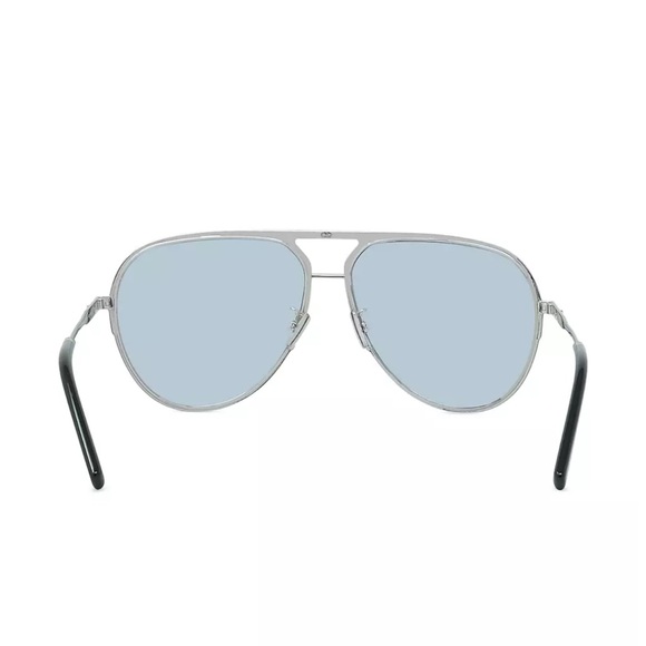 DIOR DiorEssential A2U Silver/Blue Aviator Unisex Sunglasses - Picture 9 of 9